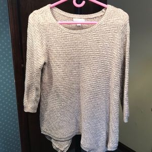 Brown/cream colored sweater